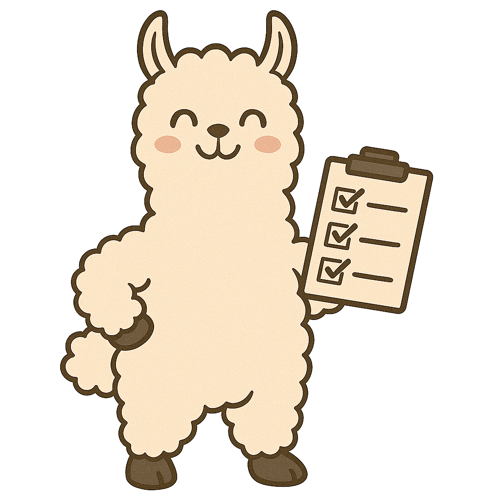 Automaation checklist-laama
