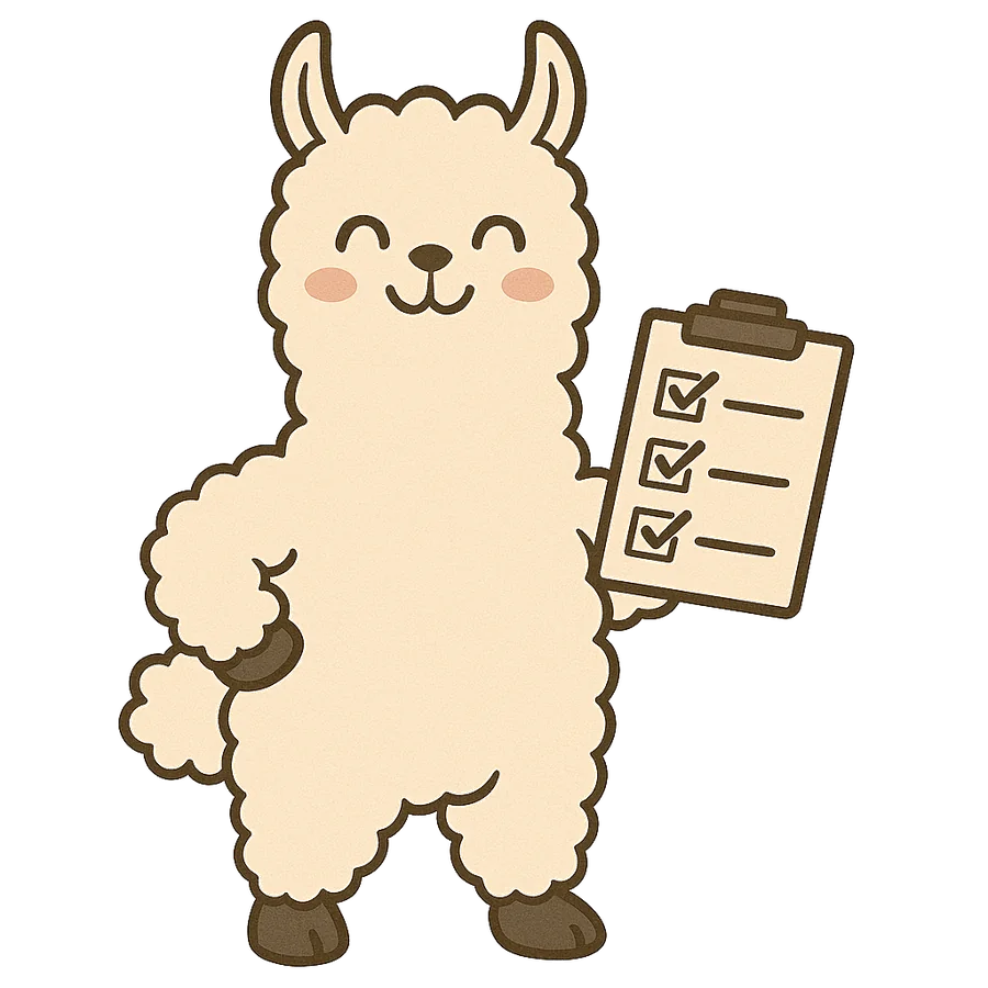 Automation llama illustration