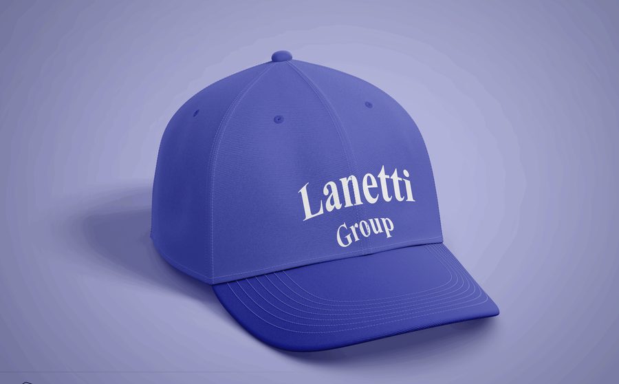 Cap mockup from brand work