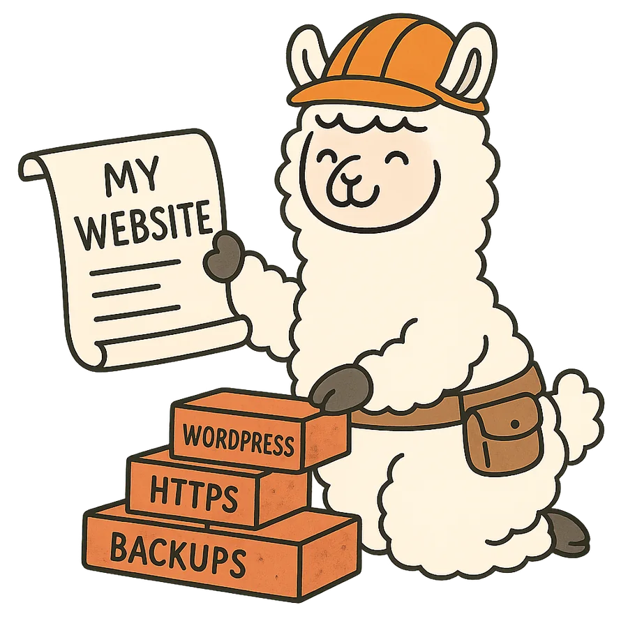 WordPress-ylläpidon laamakuvitus