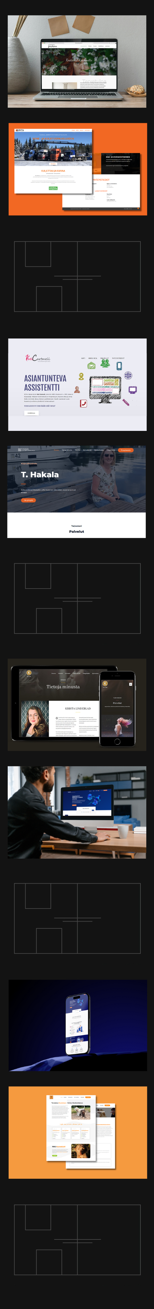 Second long website mockup, opposite direction