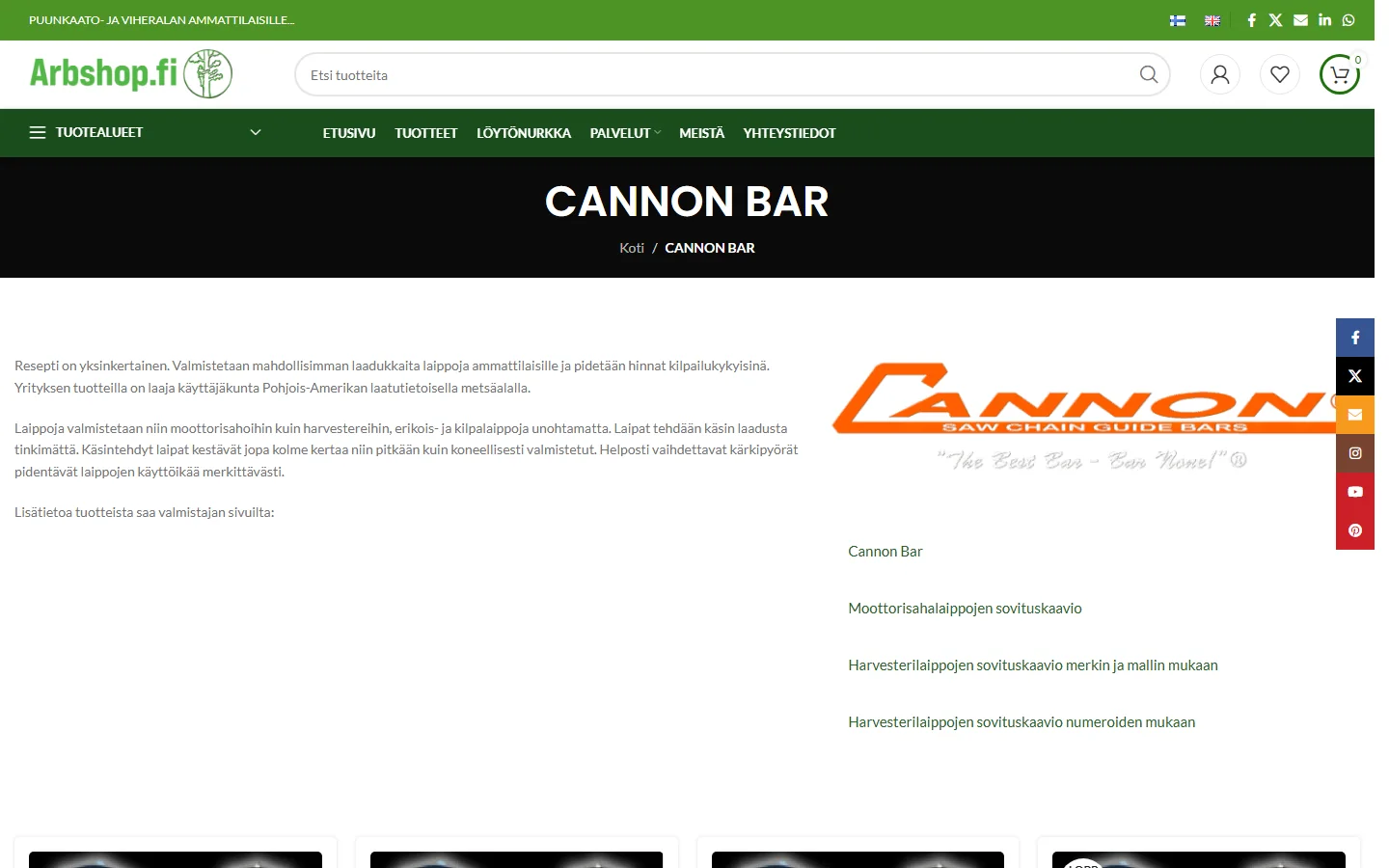 Arbshop: cannon bar