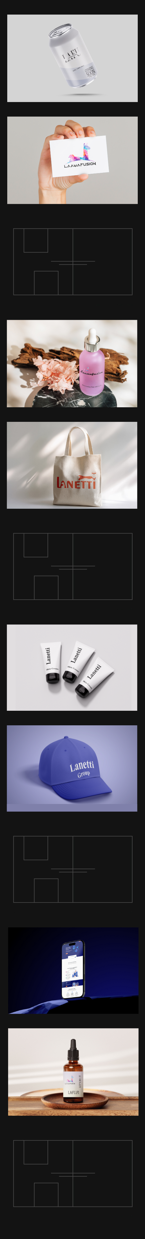 Lanetti long brand mockup strip