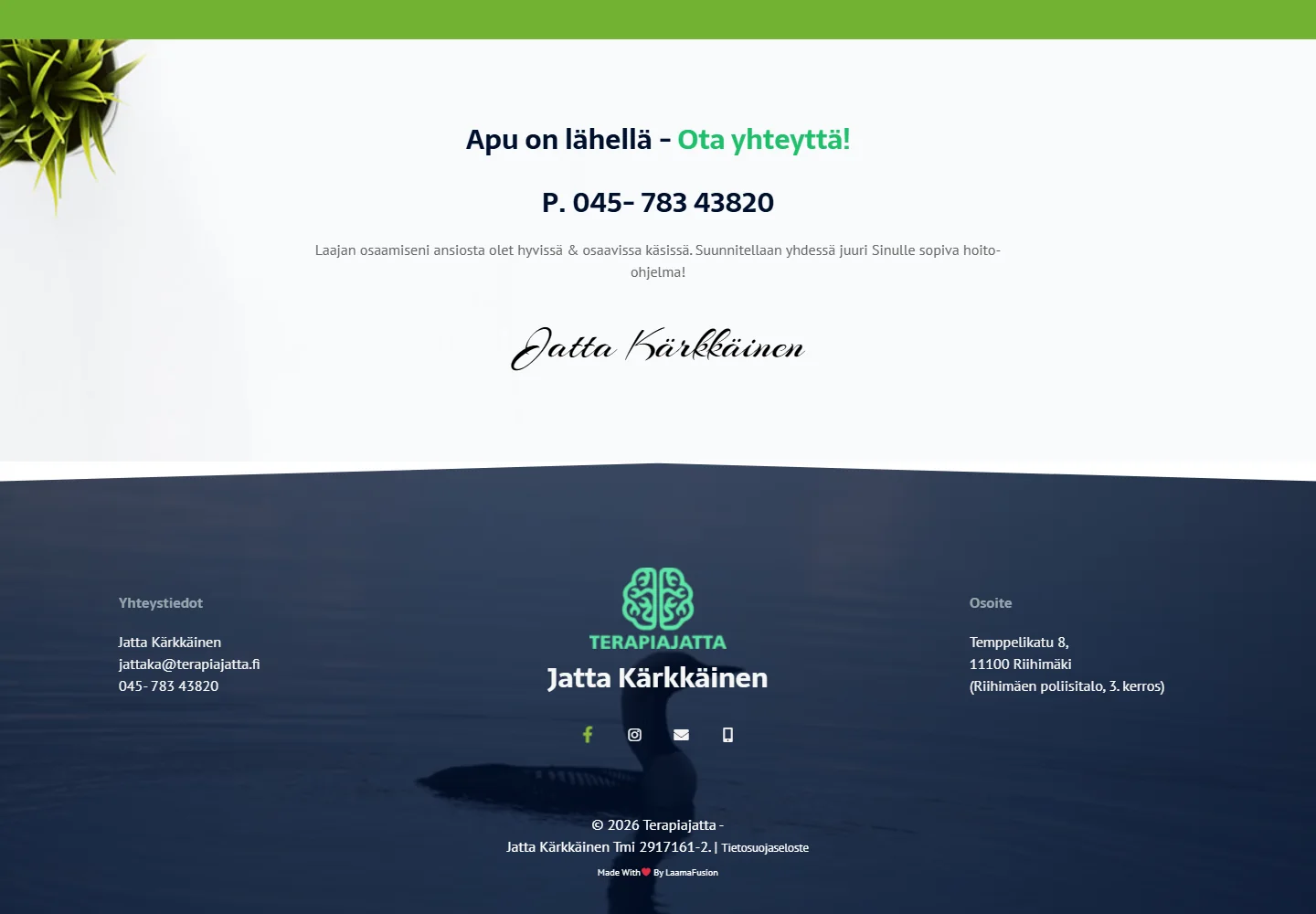 Jatta Kärkkäinen homepage