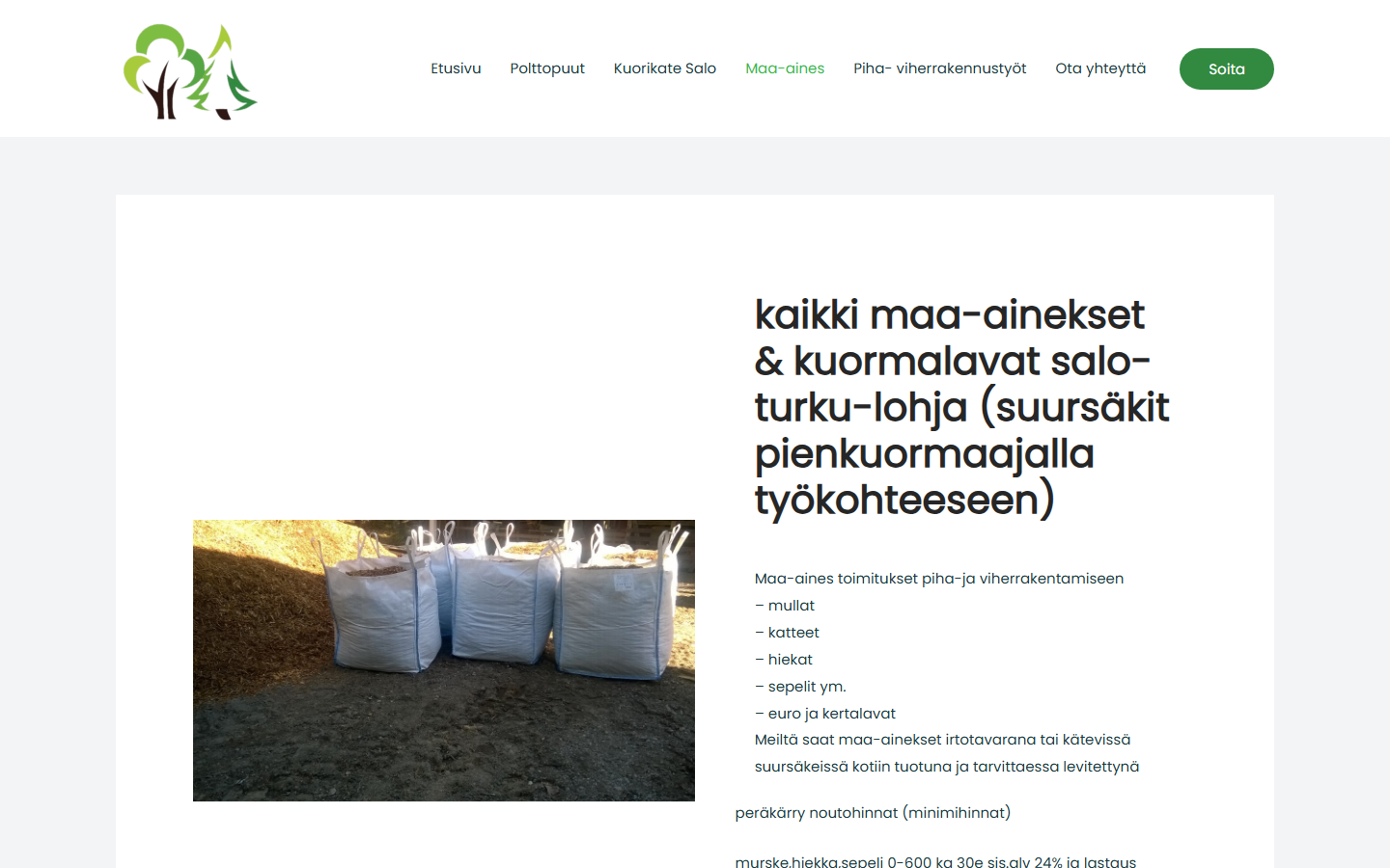 Klapei soil materials page