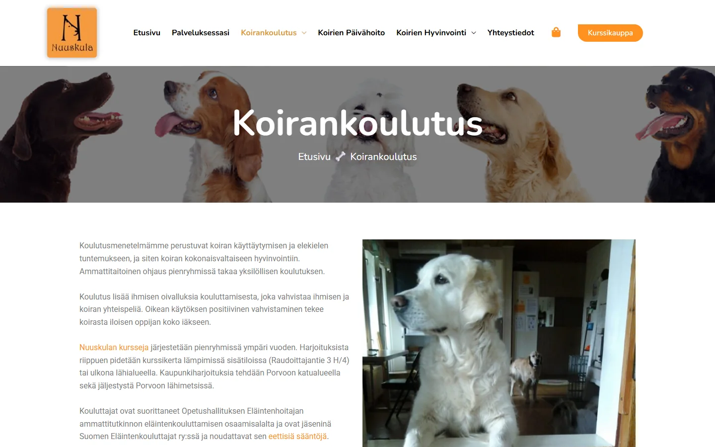 Nuuskula: koirankoulutus